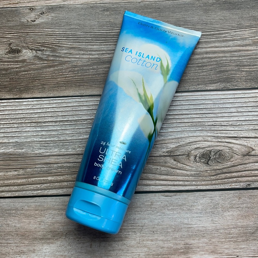 Retired Fragrance New/Unused BBW SEA ISLAND COTTON BODY CREAM